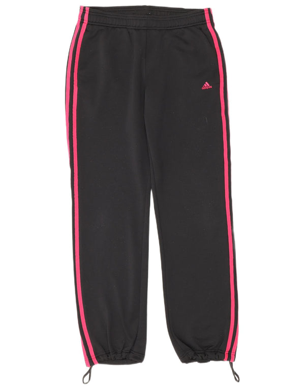 Adidas Womens Climalite Tracksuit Trousers Joggers UK 8/10 Small Black