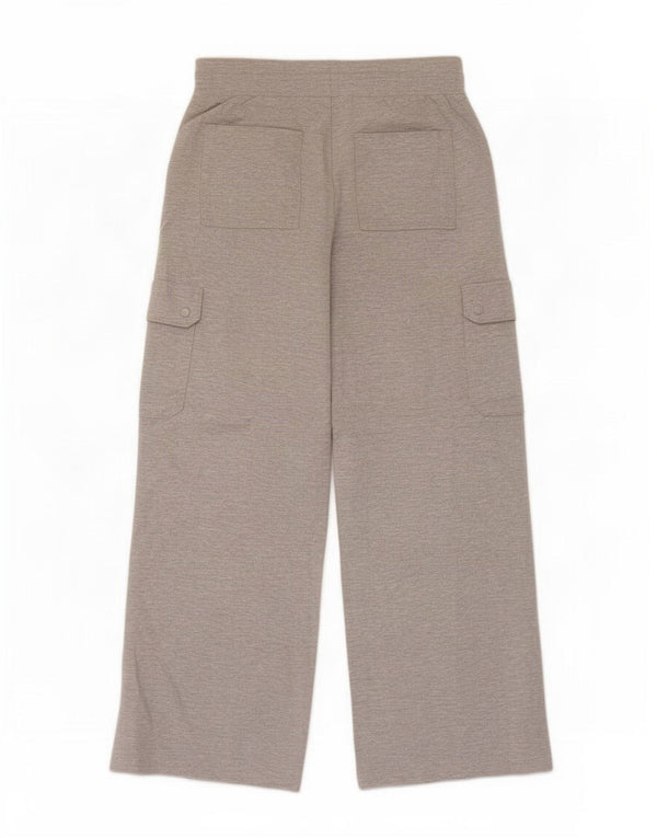 Marks & Spencer Womens Cargo Tracksuit Trousers UK 10 Small Grey Flecked