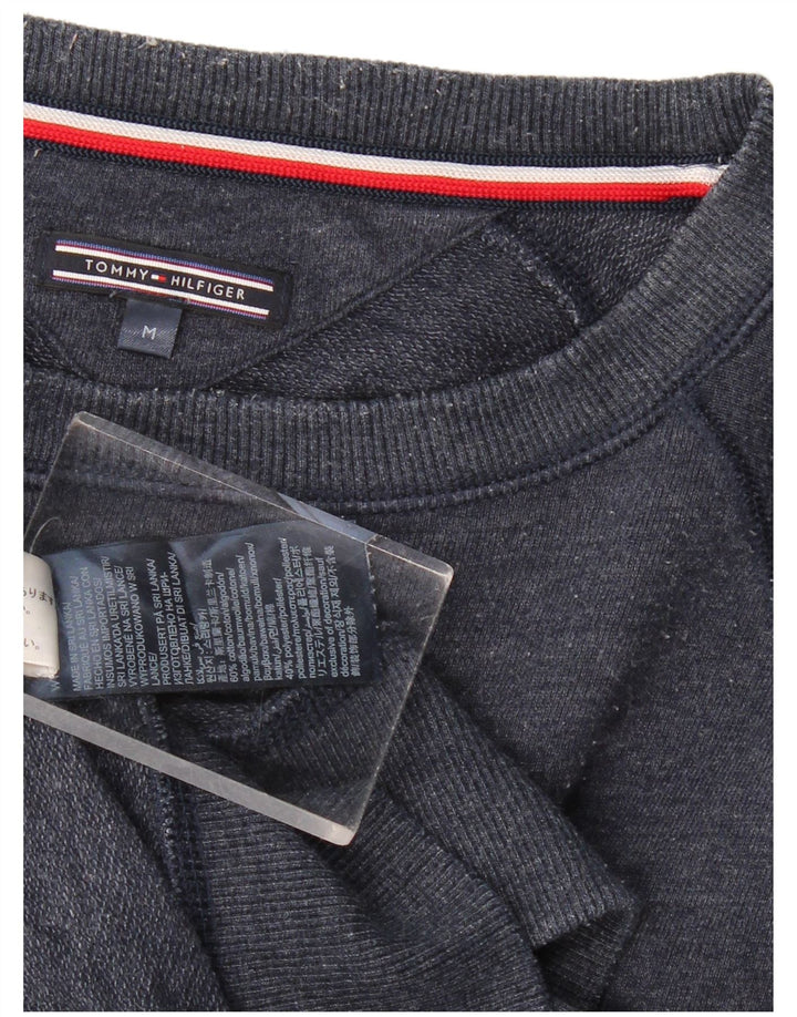 Tommy Hilfiger Mens Regular Fit Sweatshirt Jumper Medium Navy Blue Cotton