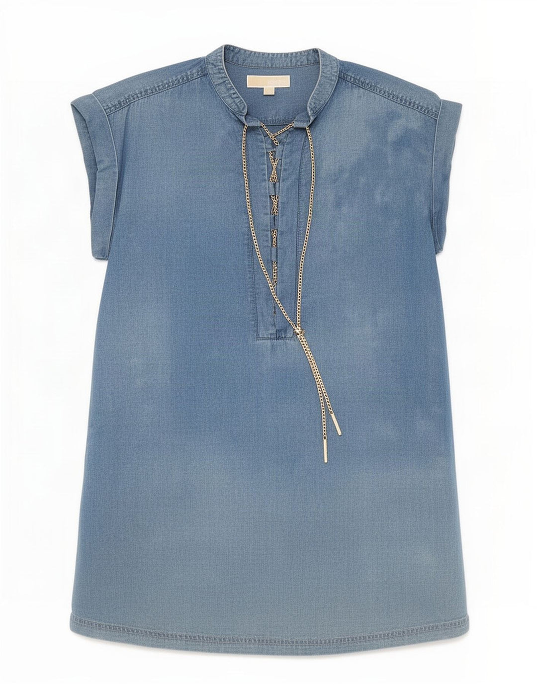 Michael Kors Womens Shift Dress UK 10 Small Blue Lyocell