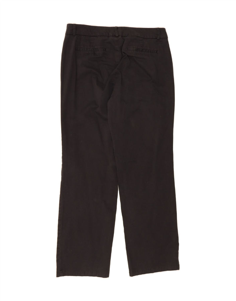 DOCKERS Womens Straight Casual Trousers US 12 Large W34 L30 Black Cotton Vintage Dockers and Second-Hand Dockers from Messina Hembry 