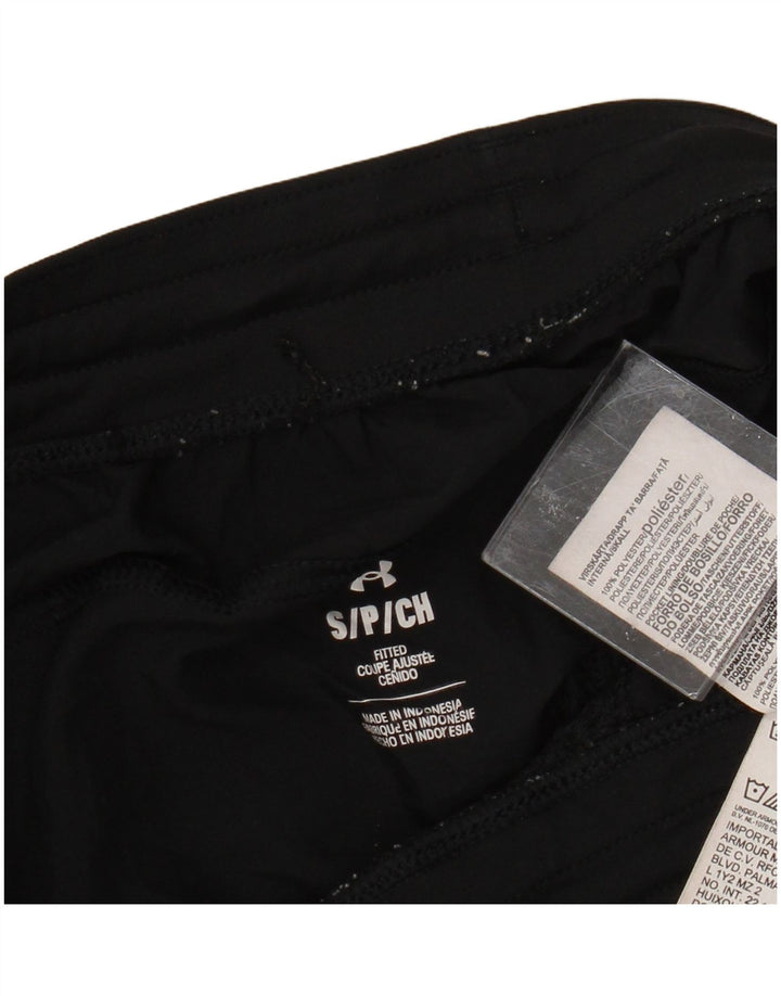 Under Armour Womens Sport Shorts UK 10 Small  Black Polyester