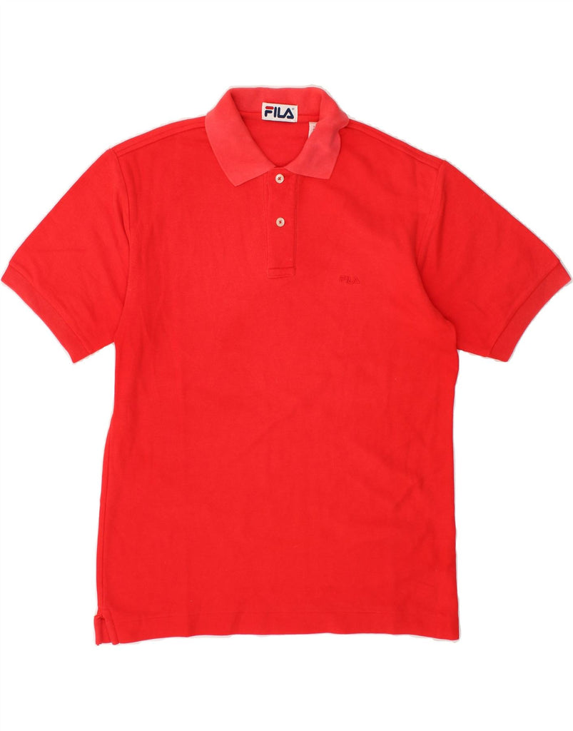 FILA Mens Polo Shirt 2XS Red Cotton | Vintage Fila | Thrift | Second-Hand Fila | Used Clothing | Messina Hembry 