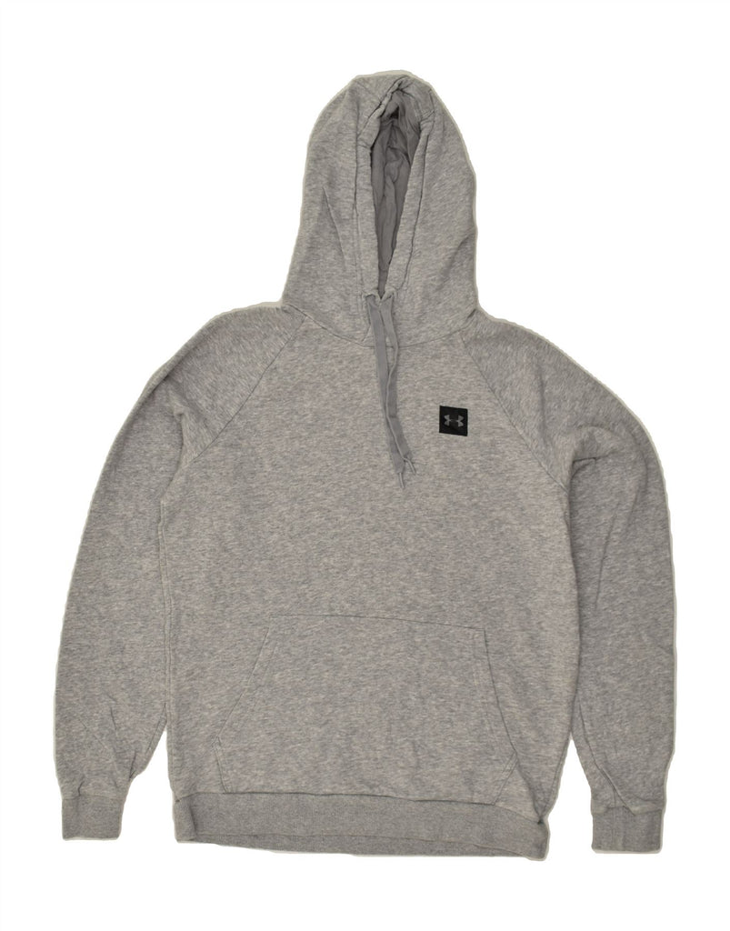 UNDER ARMOUR Mens Hoodie Jumper Medium Grey Flecked Cotton | Vintage Under Armour | Thrift | Second-Hand Under Armour | Used Clothing | Messina Hembry 