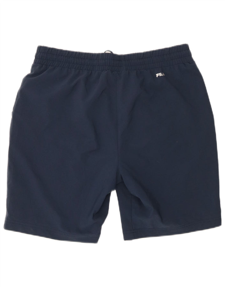 Fila Womens Sport Shorts UK 16 Large Navy Blue Polyester
