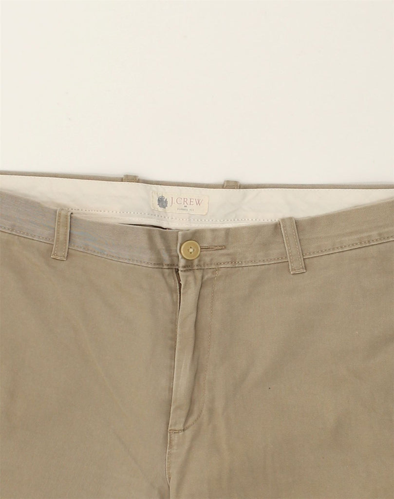 J. CREW Mens Classic Fit Chino Trousers W33 L30 Beige Cotton | Vintage J. Crew | Thrift | Second-Hand J. Crew | Used Clothing | Messina Hembry 