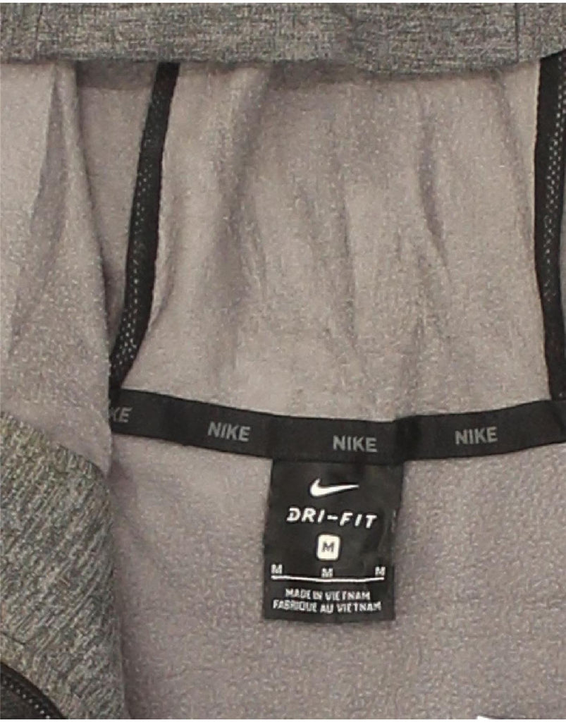 NIKE Mens Zip Hoodie Sweater Medium Grey Polyester | Vintage Nike | Thrift | Second-Hand Nike | Used Clothing | Messina Hembry 