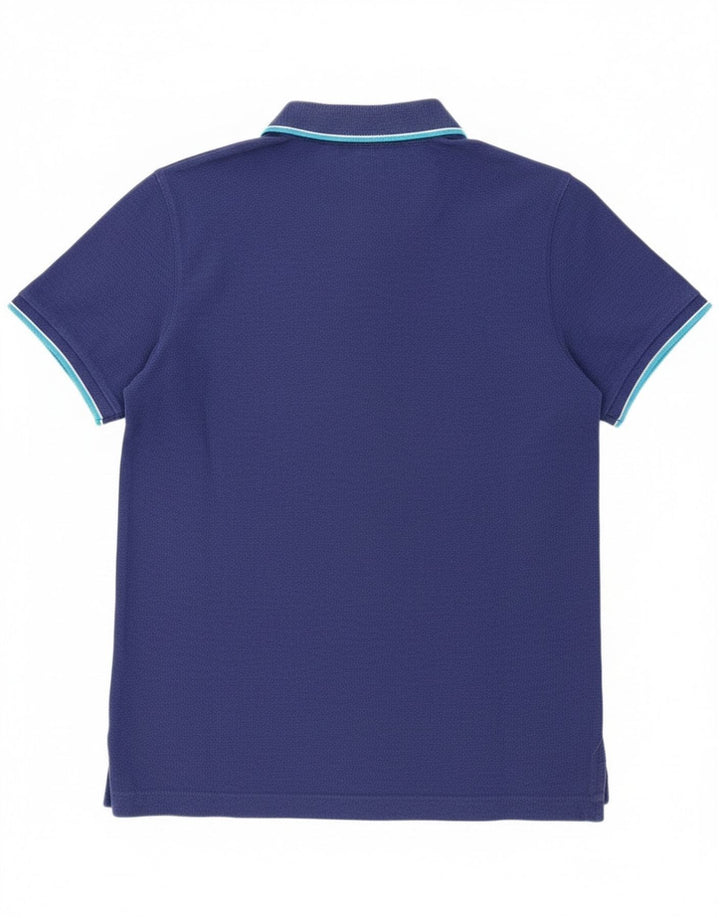Superdry Mens Polo Shirt Large Blue Cotton