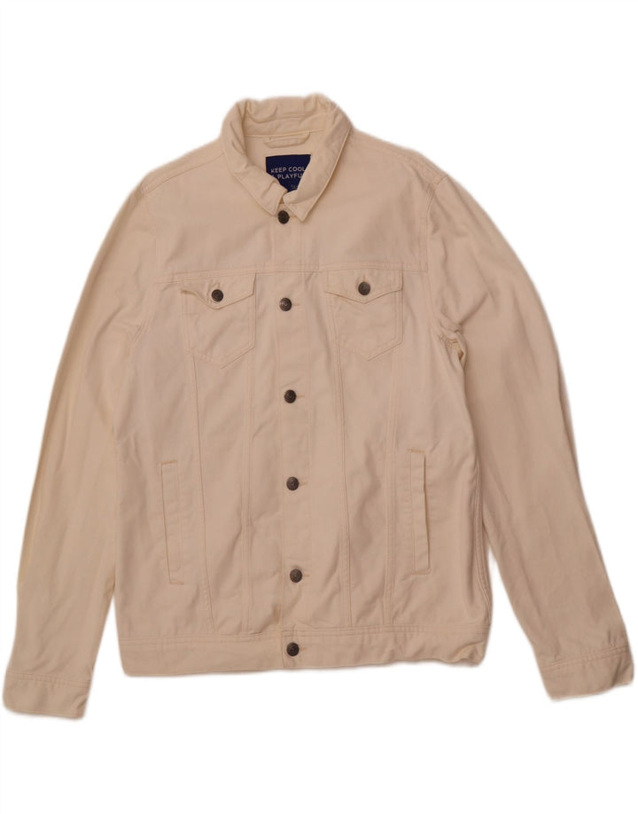 JULES Mens Denim Jacket UK 42 XL White