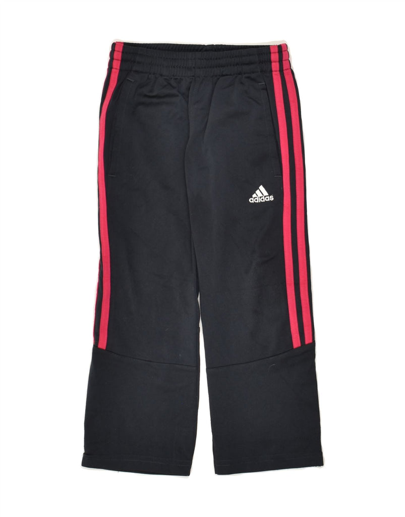 ADIDAS Girls Tracksuit Trousers 4-5 Years Grey Polyester | Vintage Adidas | Thrift | Second-Hand Adidas | Used Clothing | Messina Hembry 