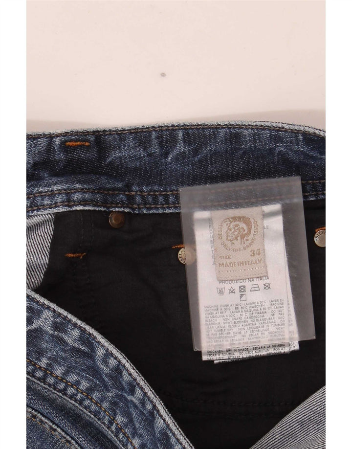 Diesel Mens Denim Shorts W34 Large Blue Cotton