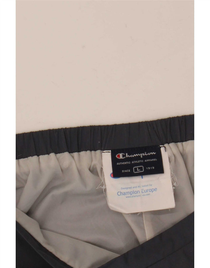 Champion Womens Tracksuit Trousers UK 14 Large Grey Colourblock Polyester