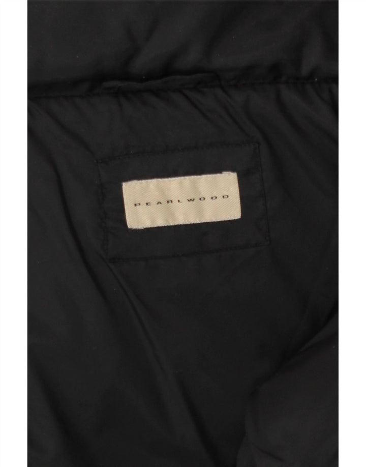 Pearlwood Mens Hooded Padded Coat IT 54 XL Black Polyamide