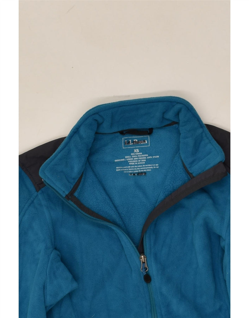 L.L.BEAN Womens Polartec Fleece Jacket UK 6 XS Blue Colourblock Polyester | Vintage L.L.Bean | Thrift | Second-Hand L.L.Bean | Used Clothing | Messina Hembry 