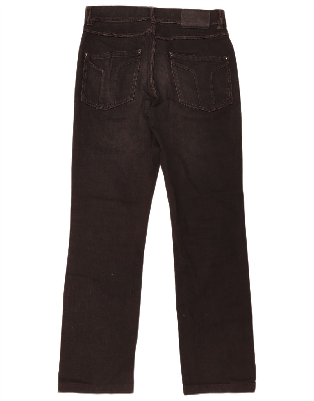 Trussardi Mens Straight Jeans W30 L31 Black