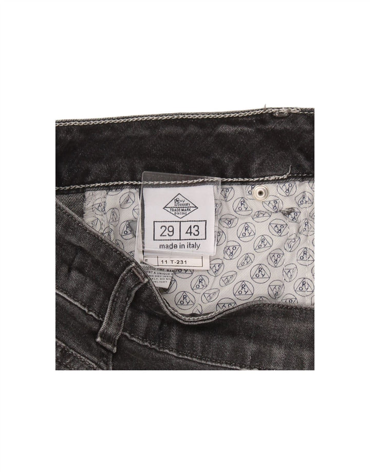 ROY ROGERS Womens Slim Jeans W29 L29 Grey Cotton