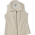 COLUMBIA Womens Gilet UK 12 Medium White Polyester Vintage Columbia and Second-Hand Columbia from Messina Hembry 