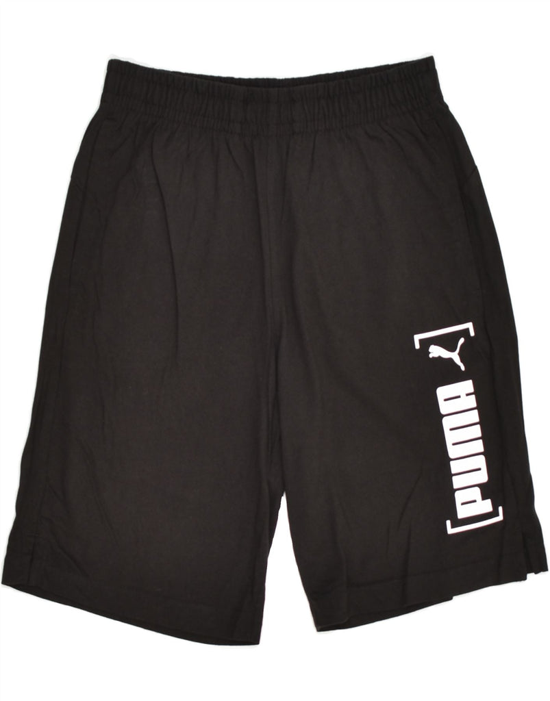 PUMA Mens Sport Shorts Small Black | Vintage Puma | Thrift | Second-Hand Puma | Used Clothing | Messina Hembry 