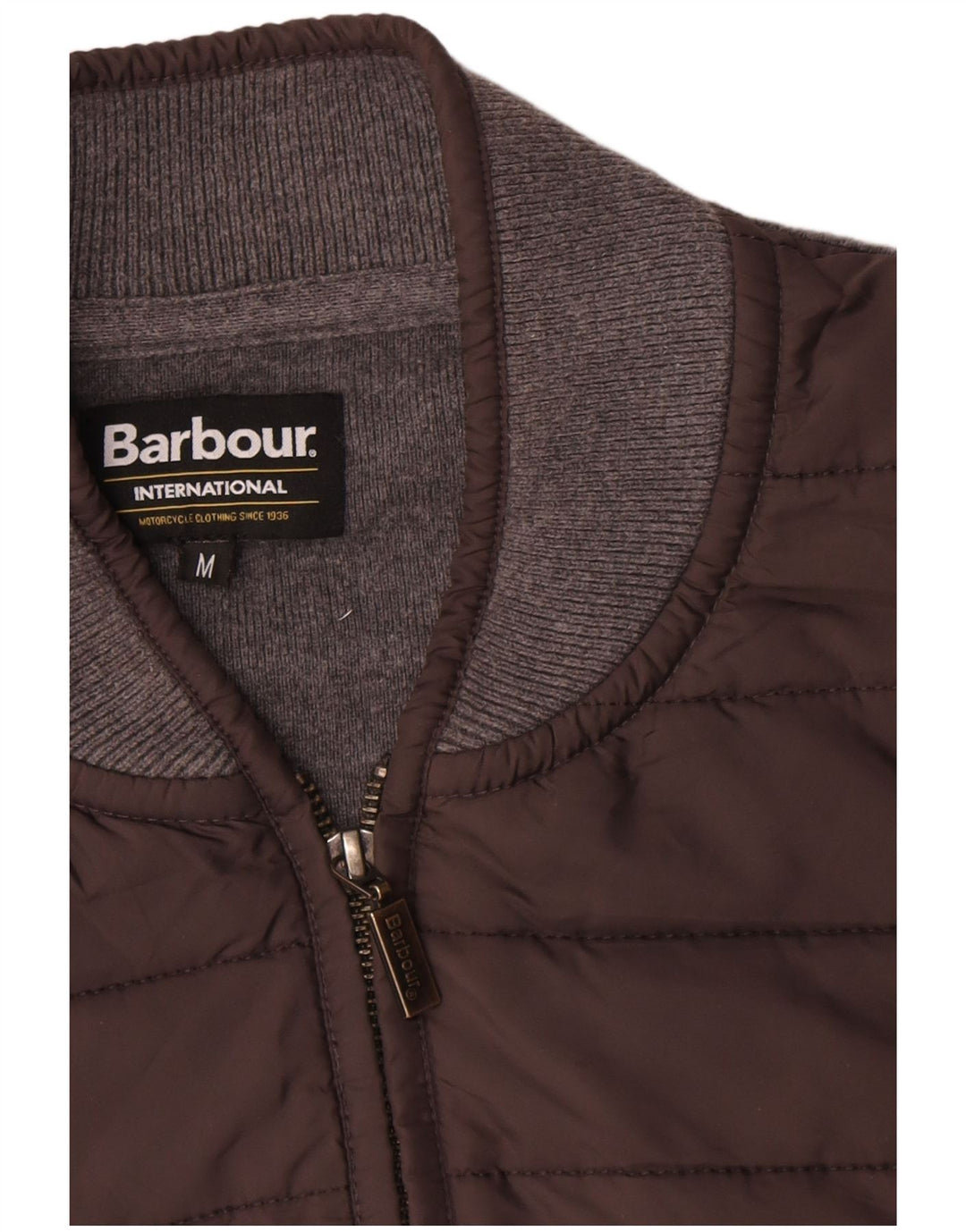 Barbour Mens Cardigan Sweater Medium Grey Cotton