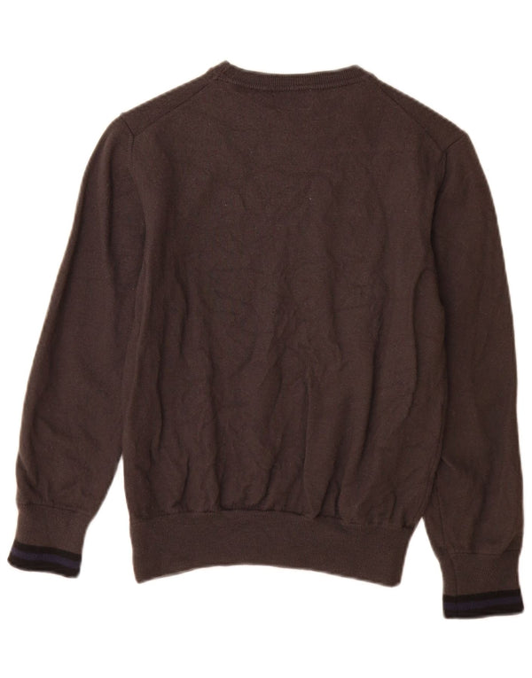 Refrigiwear Boys Crew Neck Jumper Sweater 12-13 Years XL Grey Wool