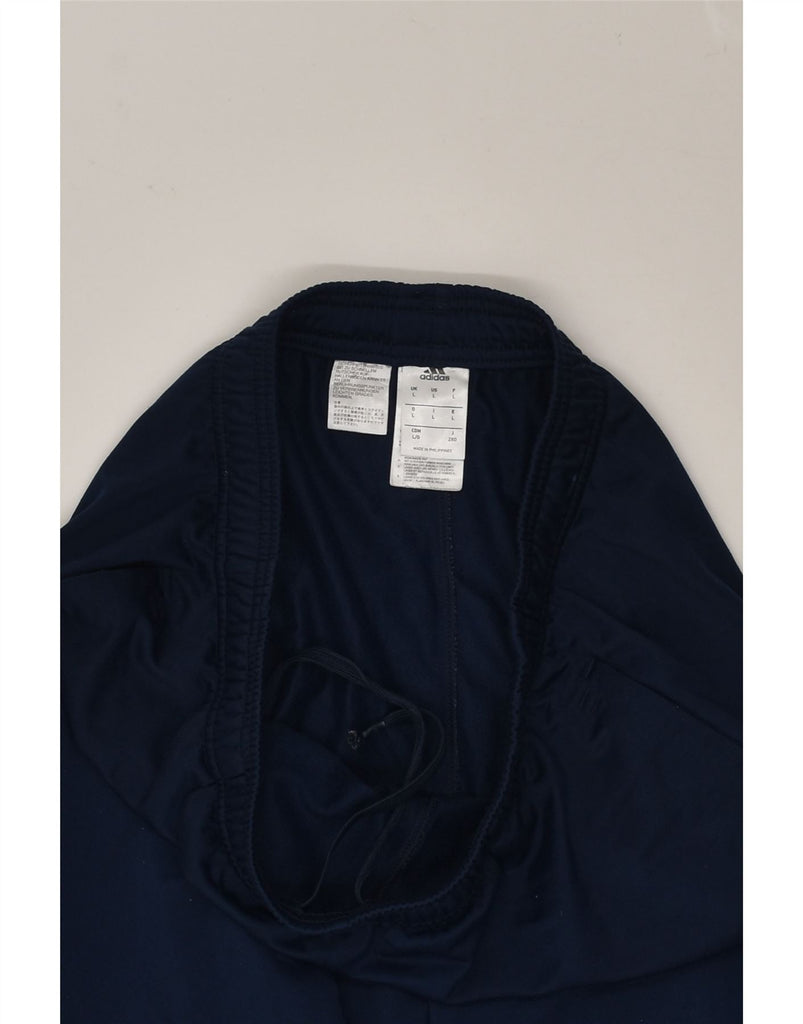 ADIDAS Mens Tracksuit Trousers Large Navy Blue Polyester | Vintage Adidas | Thrift | Second-Hand Adidas | Used Clothing | Messina Hembry 