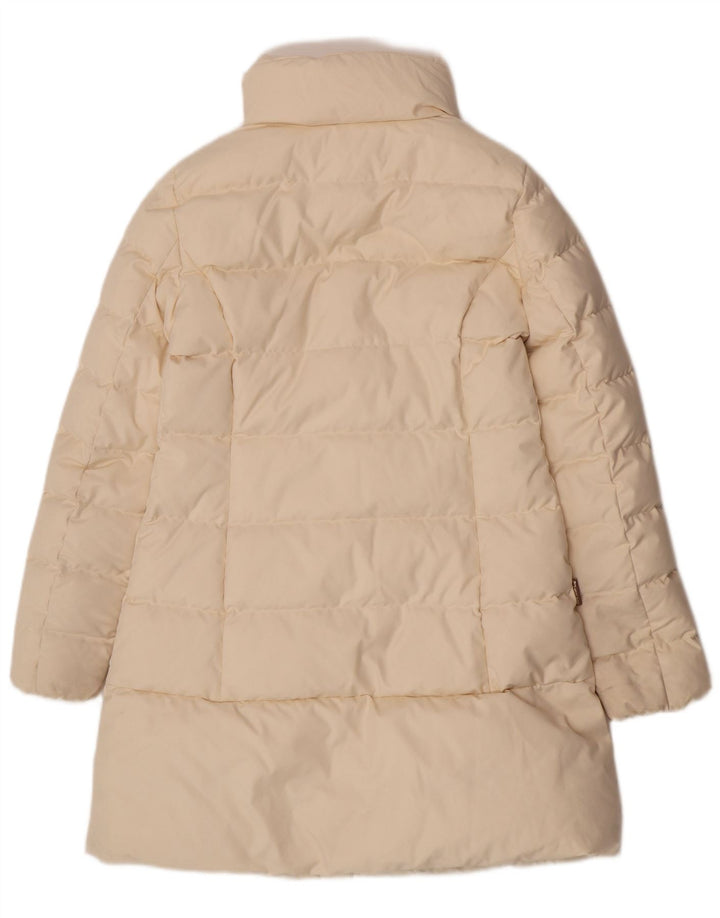 Woolrich Womens Padded Jacket UK 10 Small Off White Polyester