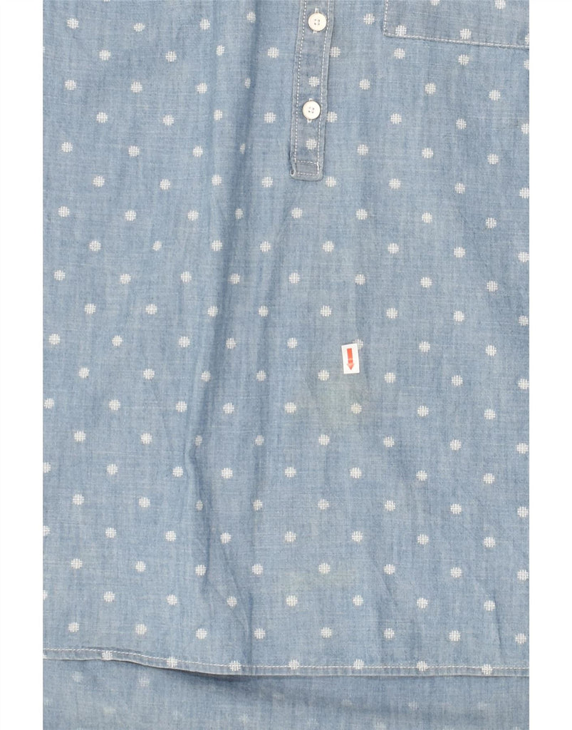 TOMMY HILFIGER Womens Pullover Shirt UK 16 Large Blue Polka Dot Cotton Vintage Tommy Hilfiger and Second-Hand Tommy Hilfiger from Messina Hembry 