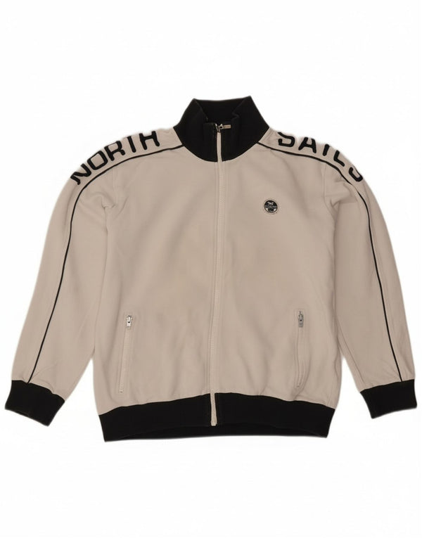 North Sails Girls Tracksuit Top Jacket 11-12 Years White Colourblock