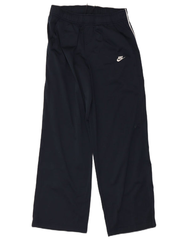 Nike Girls Tracksuit Trousers 12-13 Years Large Navy Blue Polyester