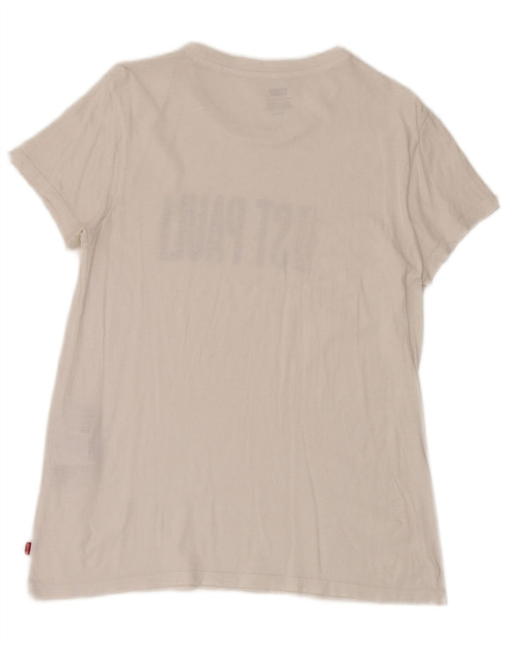 Levi's Mens Graphic T-Shirt Top Small White Cotton