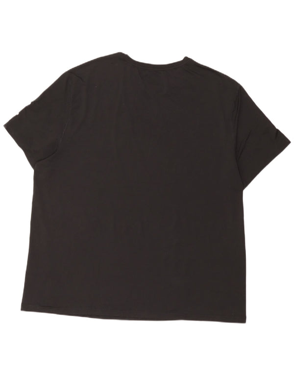 Russell Athletic Mens Dri-Power T-Shirt Top 2XL Black Polyester