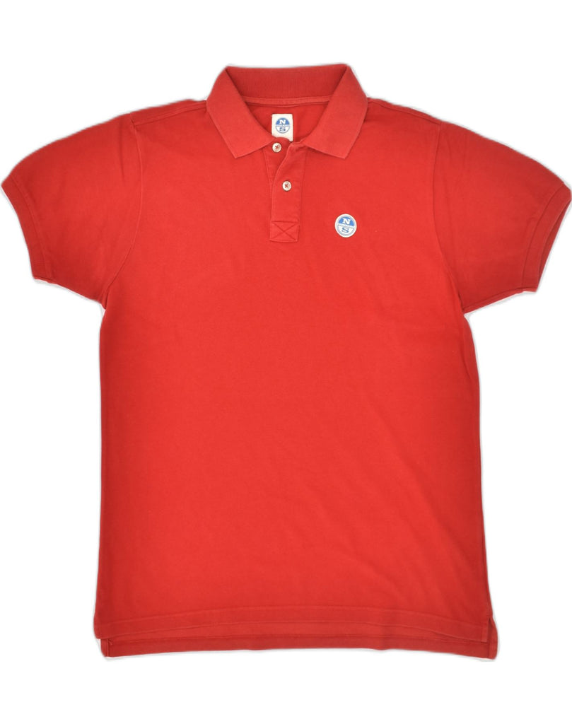 NORTH SAILS Mens Polo Shirt Medium Red Cotton | Vintage North Sails | Thrift | Second-Hand North Sails | Used Clothing | Messina Hembry 