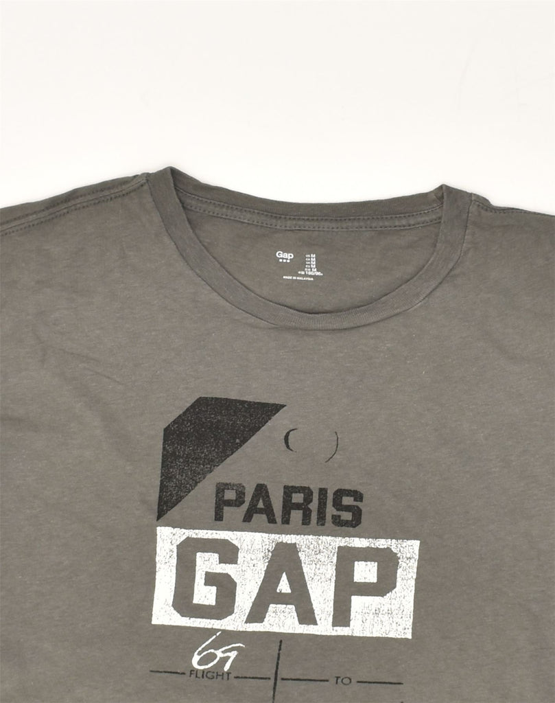 GAP Mens Graphic T-Shirt Top Medium Grey | Vintage Gap | Thrift | Second-Hand Gap | Used Clothing | Messina Hembry 