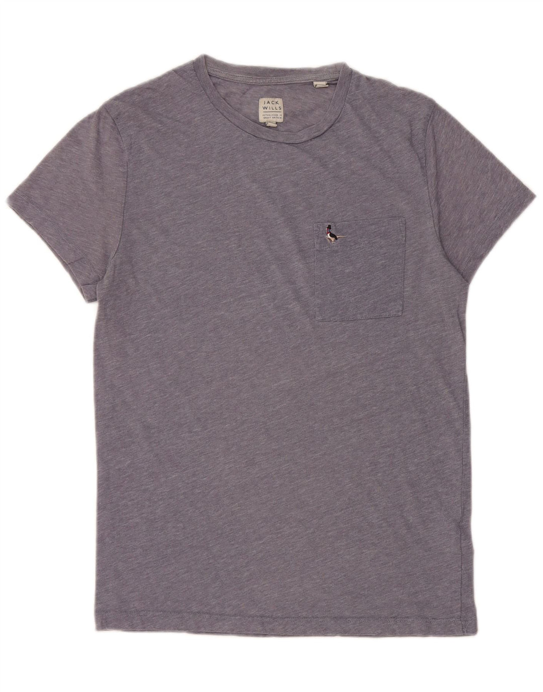 Jack Wills Mens T-Shirt Top Small Blue Flecked Cotton