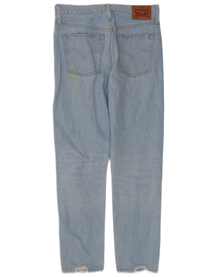 Levi's Womens 501 Distressed Straight Jeans W27 L28 Blue Cotton