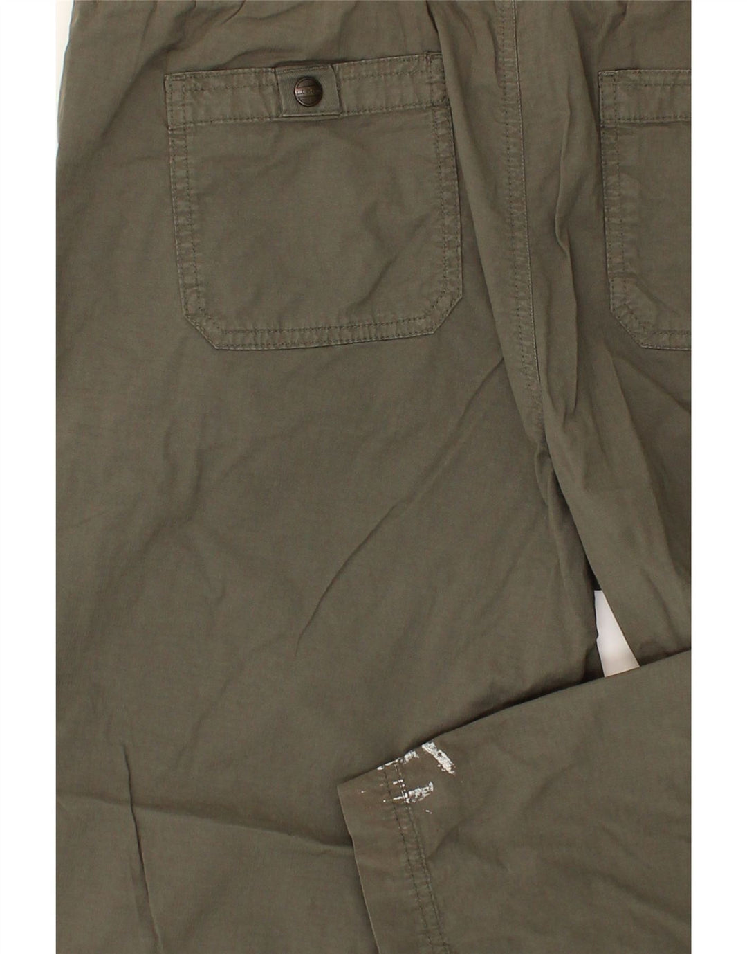 L.L.BEAN Womens Capri Trousers Medium W36 L23 Khaki Cotton Vintage L.L.Bean and Second-Hand L.L.Bean from Messina Hembry 