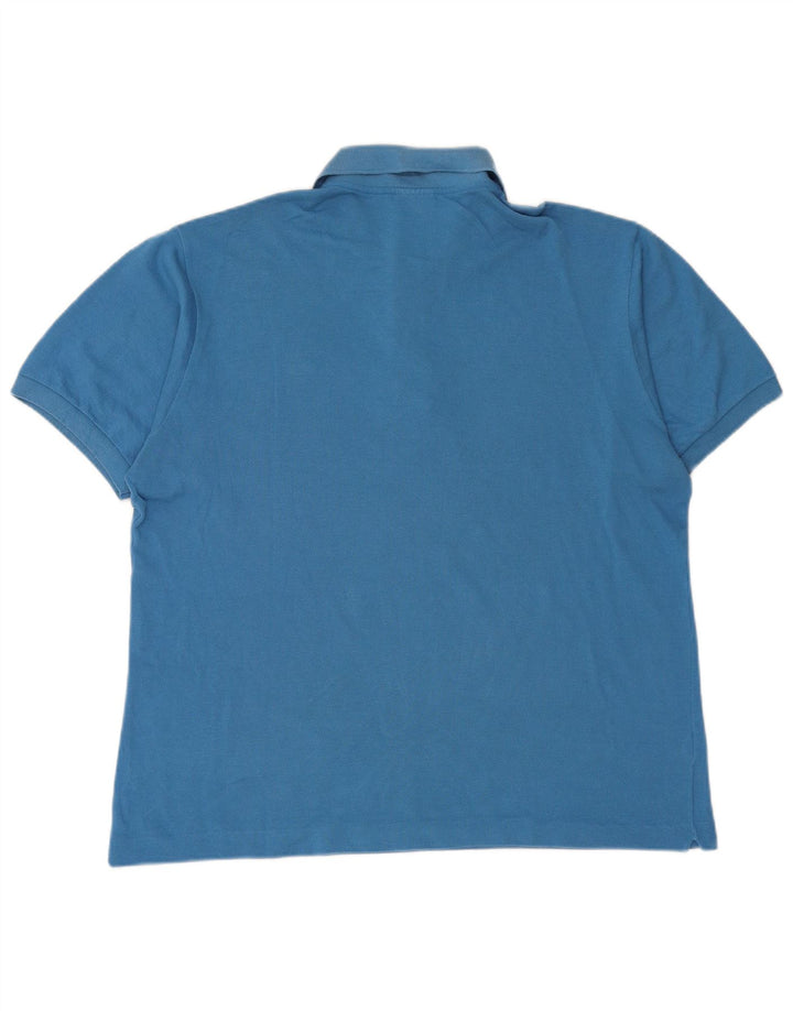 LACOSTE Mens Polo Shirt Size 6 XL Blue Cotton