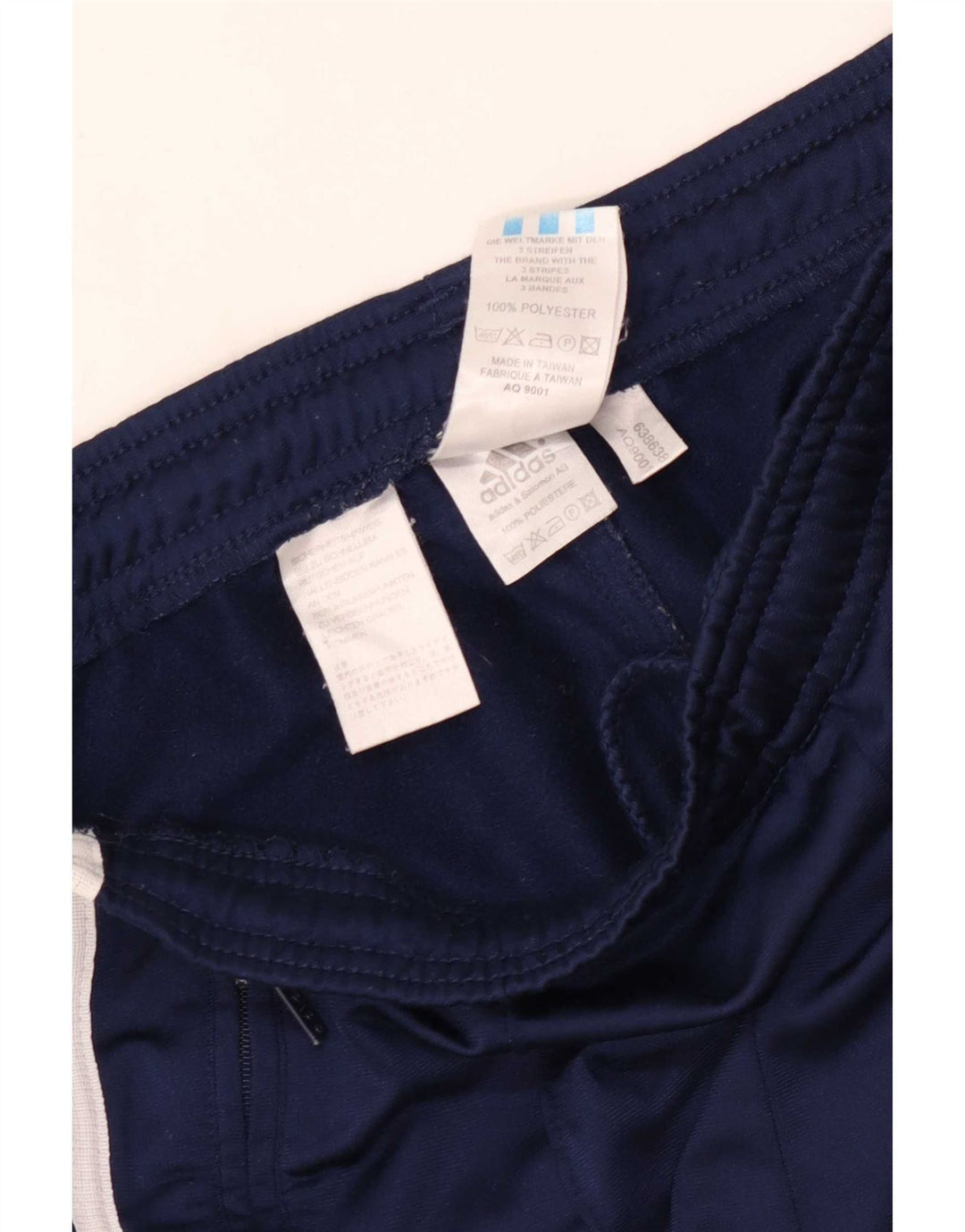 Adidas Mens Tracksuit Trousers UK 36/38 Small Navy Blue Polyester