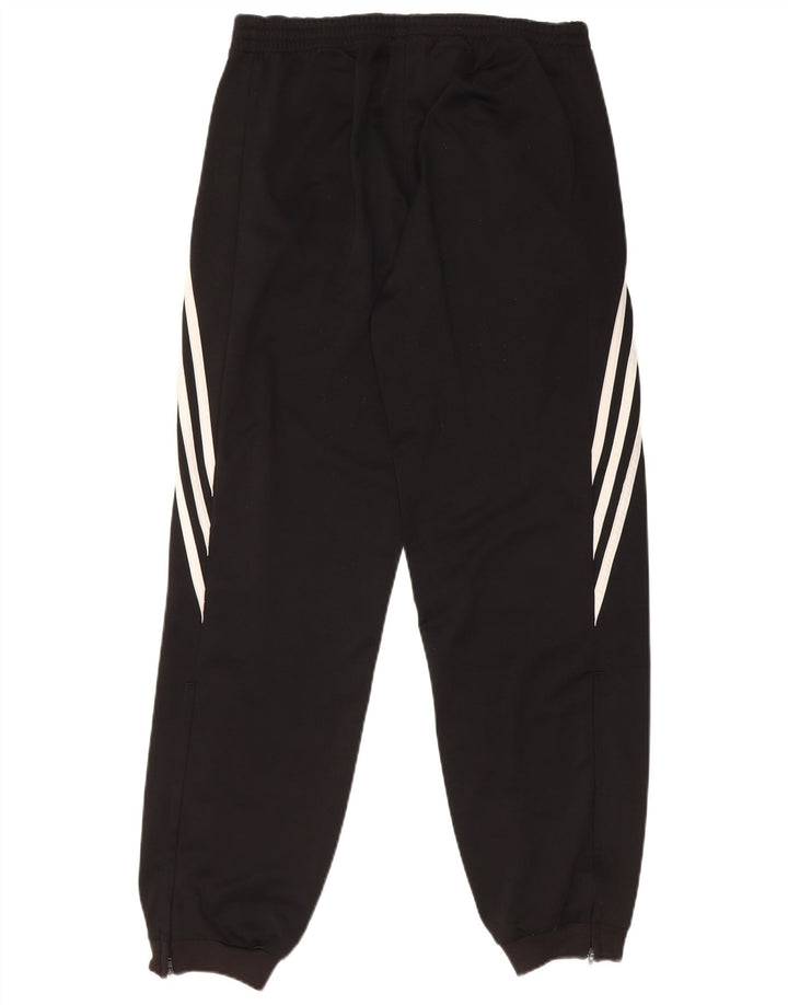 Adidas Mens Tracksuit Trousers Joggers Small Black Polyester