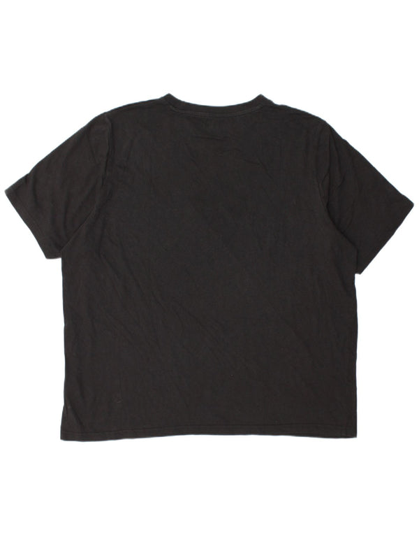 Puma Mens Graphic T-Shirt Top 2XL Black Cotton