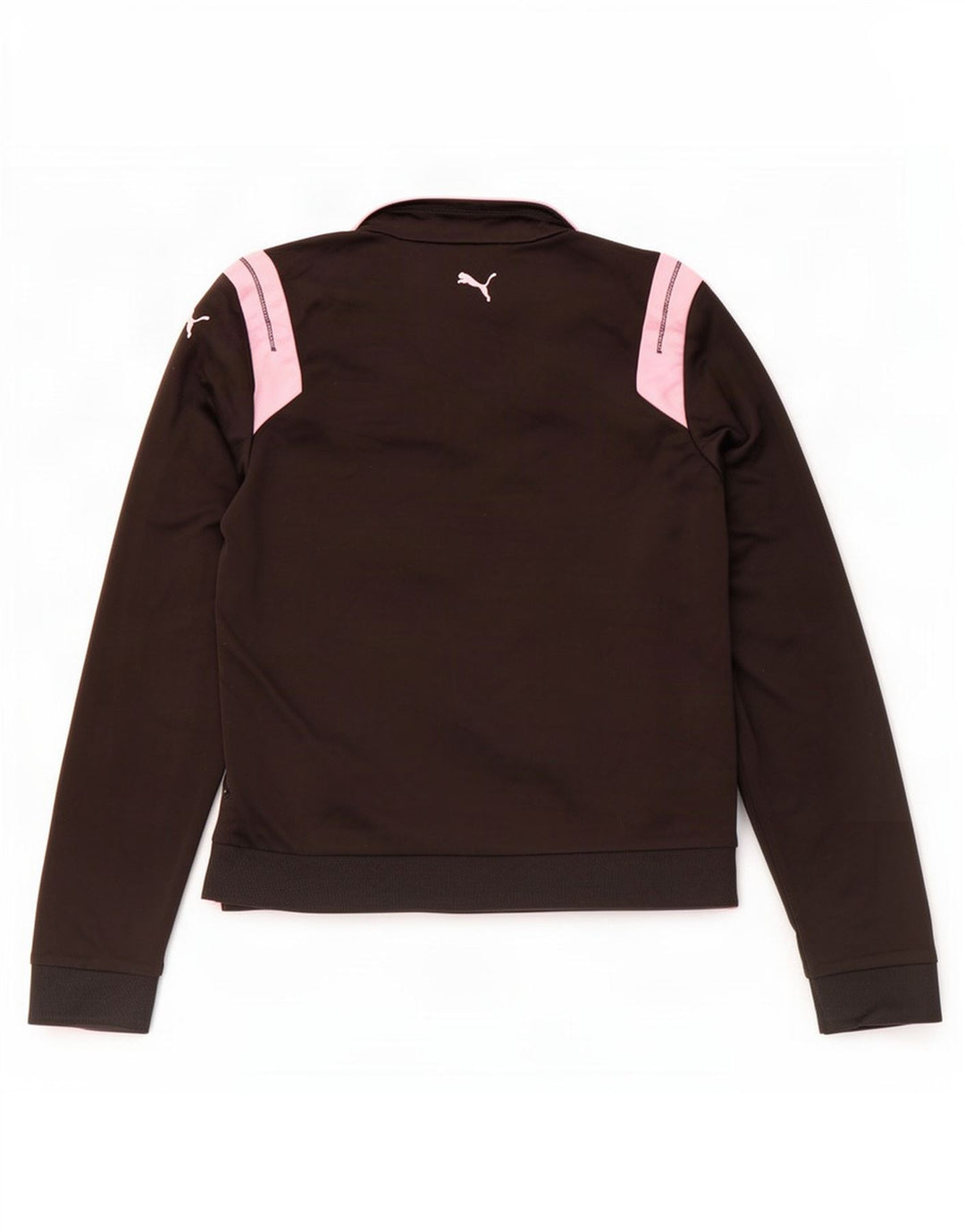 Puma Womens Tracksuit Top Jacket UK 10 Small Black Colourblock