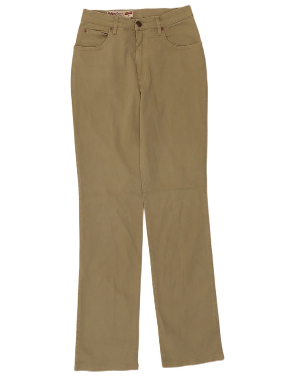 Marlboro Classics Womens Slim Casual Trousers W28 L30 Khaki Cotton