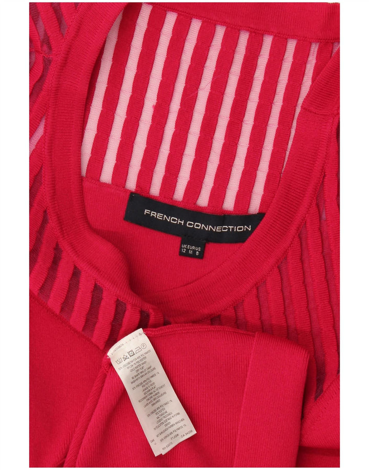 French Connection Womens A-Line Dress UK 12 Medium Pink Viscose