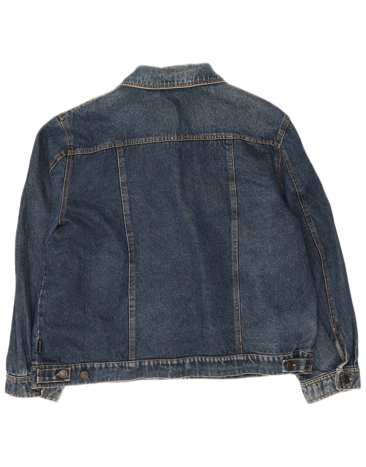Vintage Womens Oversized Denim Jacket UK 10 Small Blue