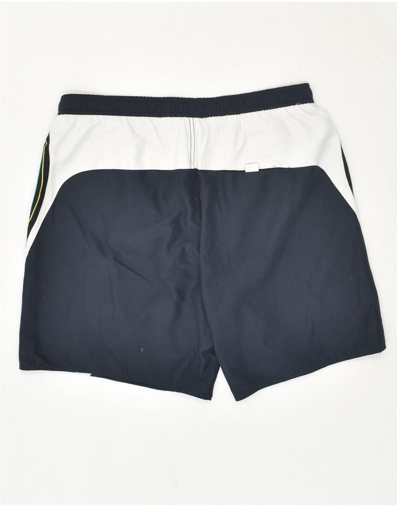 KANGAROOS Mens Sport Shorts Medium Navy Blue Colourblock Polyester Vintage Kangaroos and Second-Hand Kangaroos from Messina Hembry 