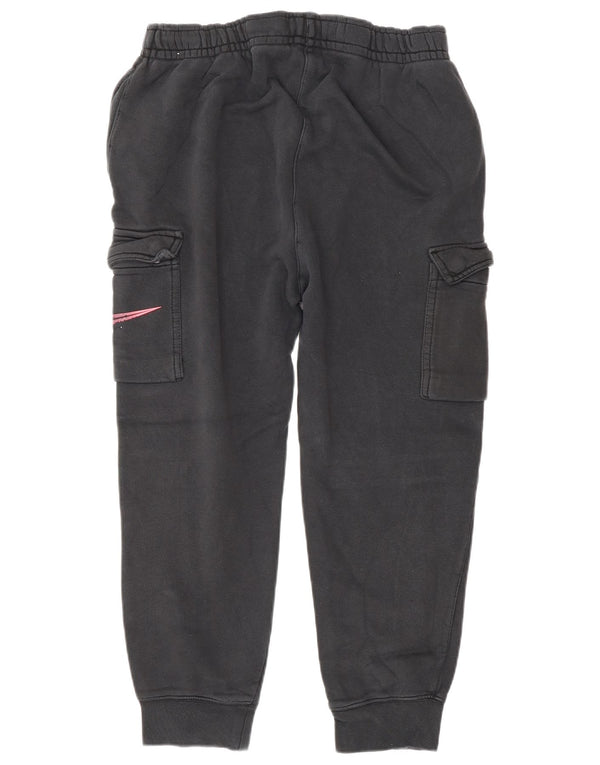 Nike Womens Graphic Cargo Tracksuit Trousers Joggers UK 14 Medium Black