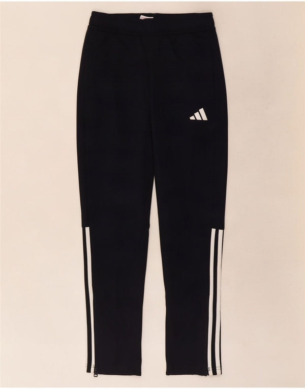Adidas Boys Aeroready Tracksuit Trousers 11-12 Years Navy Blue Polyester
