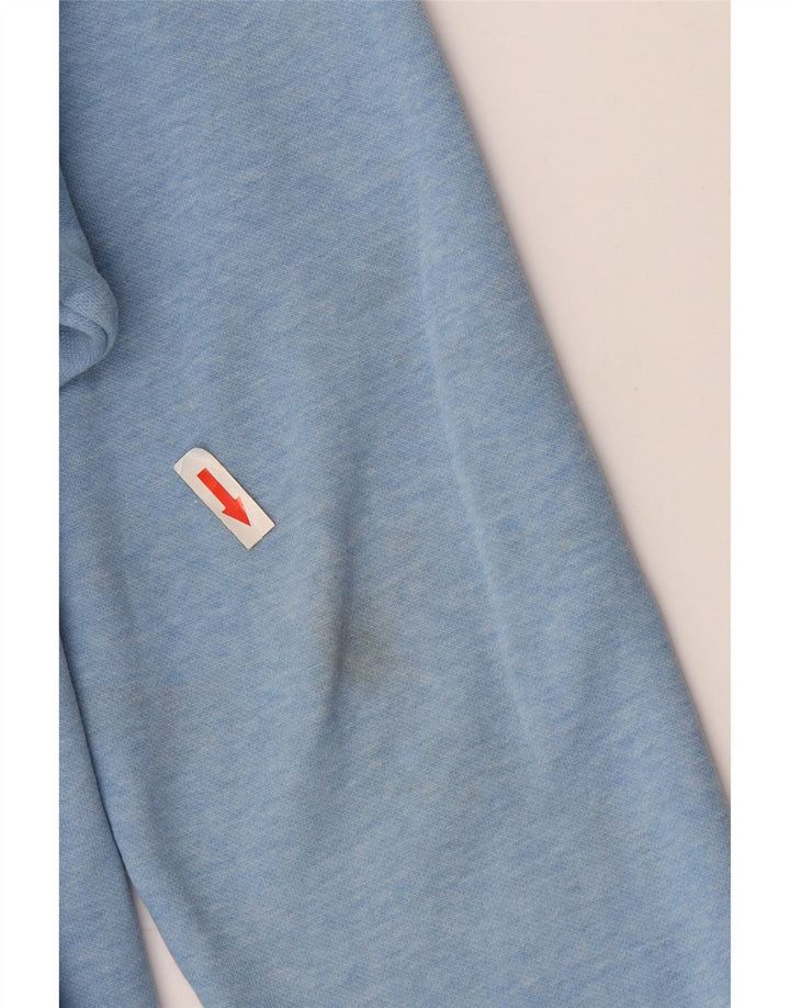 Puma Mens Hoodie Jumper Medium Blue Flecked Cotton