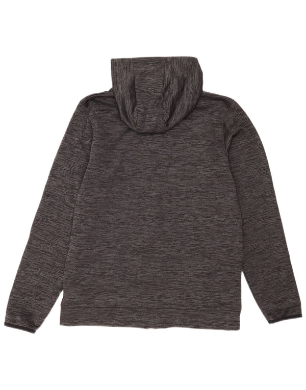 Under Armour Boys Cold Gear Zip Hoodie Sweater 13-14 Years XL Grey Flecked