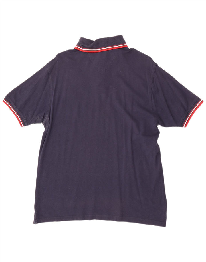 Lotto Mens Polo Shirt Large Navy Blue Cotton